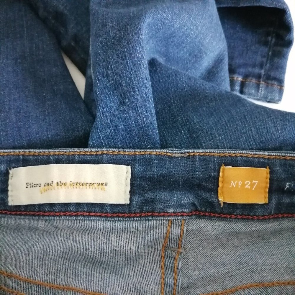 1921 Pilcro & The Letterpress Womens Blue Mid Rise Skinny Denim Jeans Size 29 - Picture 5 of 8